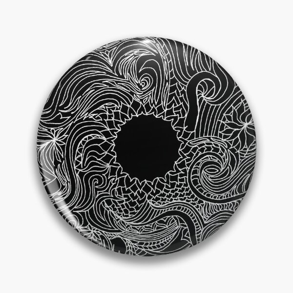 Item preview, Mandala 28 - Black and White Abstract designed and sold by Mary Egan.