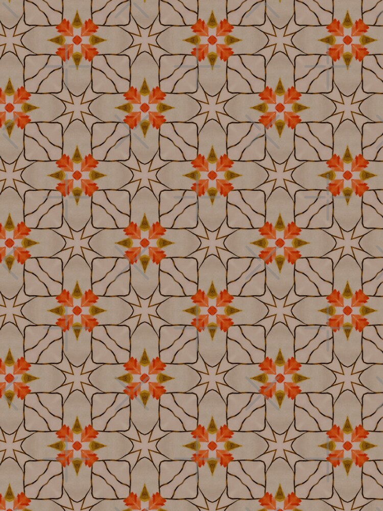 Thumbnail 4 of 4, iPhone Case, Fragile Flowers kaleidoscopic seamless pattern designed and sold by Penguland.