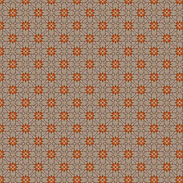 Artwork thumbnail, Fragile Flowers kaleidoscopic seamless pattern by Penguland