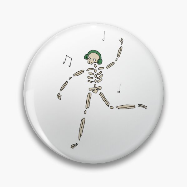 Item preview, Esqueleto bailando con auriculares designed and sold by Mulchi3.