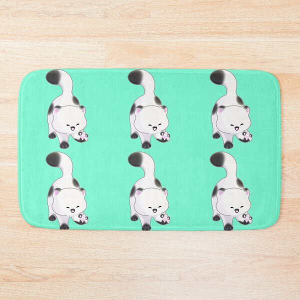 Item preview, Cute white and black kitty designed and sold by MeowMeowsShop.