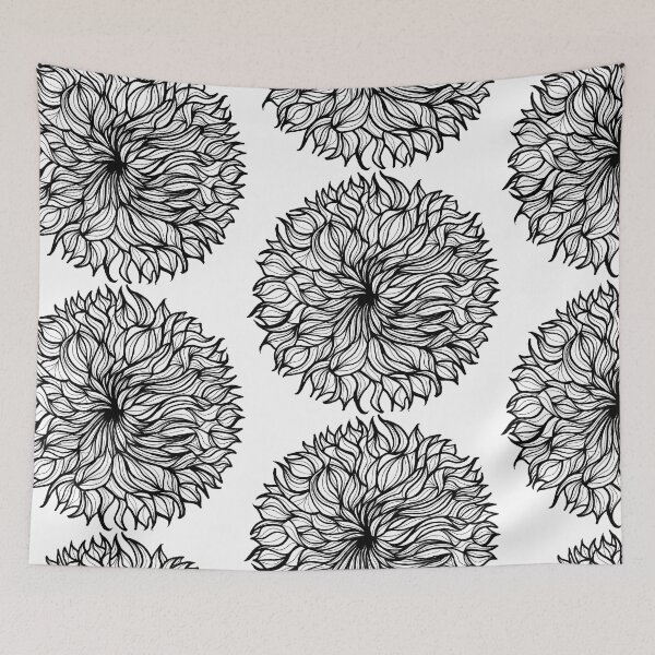 Item preview, Flowy abstract flower Mandala designed and sold by Mary Egan.