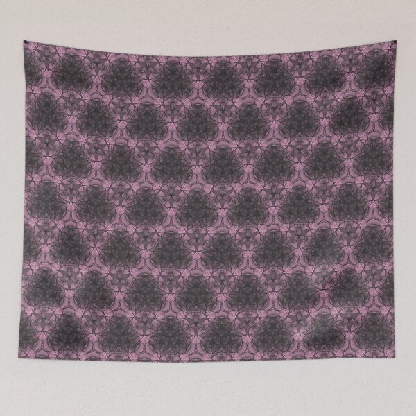 Item preview, Black Pink Geometric Lace Patterns 4 designed and sold by BilgePaksoylu.