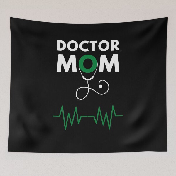 Item preview, Doctor Mom Green Heartbeat - Mothers Day designed and sold by BearLoveDesign.