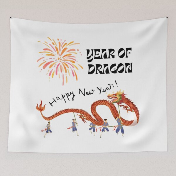 Item preview, Year Of Dragon Happy New Year designed and sold by ArtOfStars.