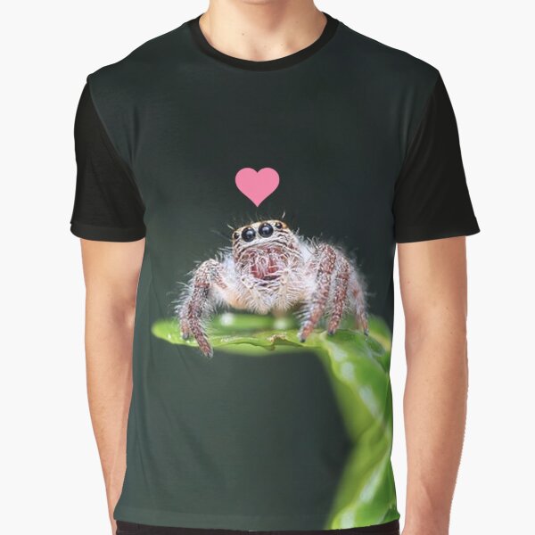 Jumping Spider Loves you Graphic T-Shirt