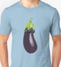 Eggplant Emoji Sunglasses T-Shirt – Popular Emoticons Aubergine Unisex T-Shirt