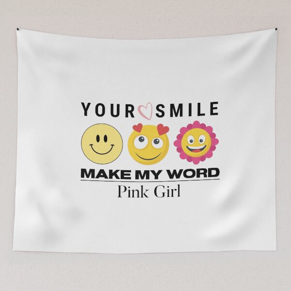 Item preview, YOUR SMILE MAKE MY WORD PINK GIRL designed and sold by harounshirt.