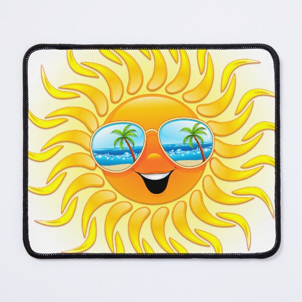 Item preview, Summer Sun Cartoon with Sunglasses designed and sold by BluedarkArt.