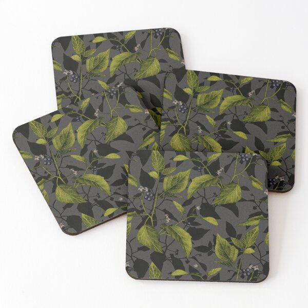 Item preview, Black Nightshade Weed/Plant en gris designed and sold by somecallmebeth.