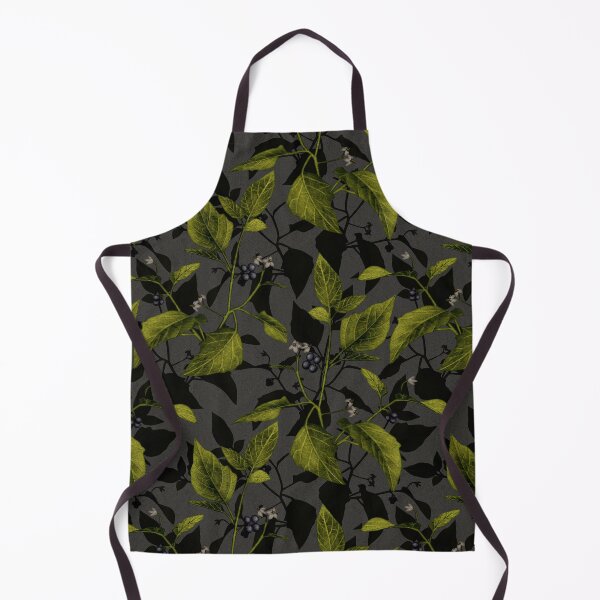 Item preview, Black Nightshade Weed/Plant on Gray designed and sold by somecallmebeth.