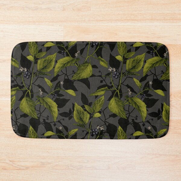 Item preview, Black Nightshade Weed/Plant on Gray designed and sold by somecallmebeth.