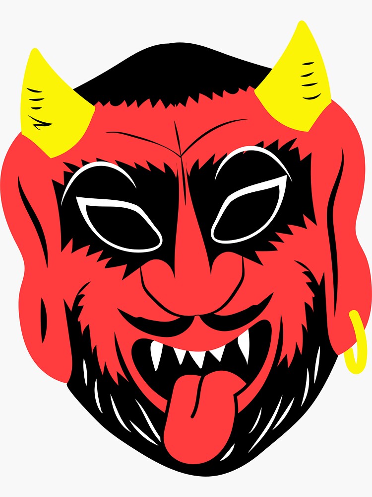 "Cute Devil Face" Sticker for Sale by Tarun73 Redbubble