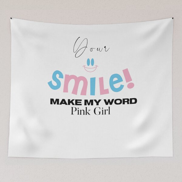 Item preview, YOUR SMILE MAKE MY WORD PINK GIRL designed and sold by harounshirt.