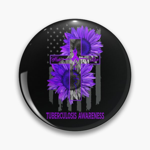 Item preview, Faith Hope Love American Flag Sunflower Christian Cross Tuberculosis Awareness designed and sold by Tadmab.