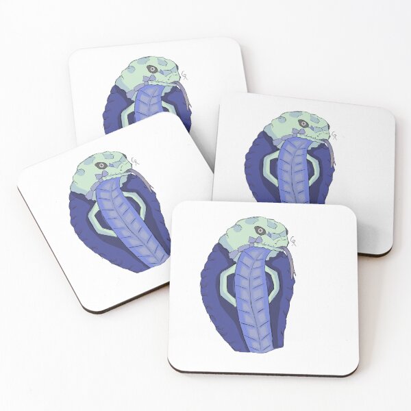 Aperçu de l'œuvre Cobra vert bleu audacieux créée et vendue par RoShmoe.