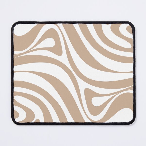 Item preview, New Groove Retro Swirl Abstract Pattern in Buff designed and sold by kierkegaard.