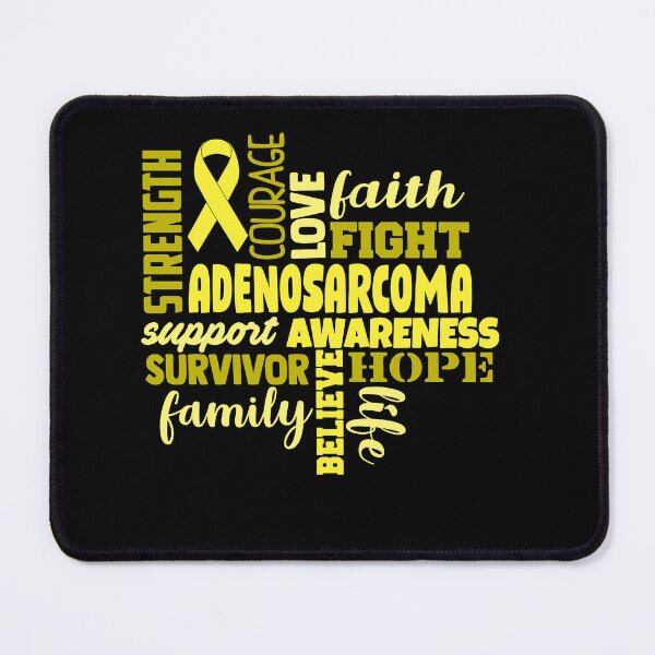 Item preview, Adenosarcoma Awareness - Strength Courage Faith Hope Love Fight Support Survivor Family Life Believe designed and sold by Hilten.