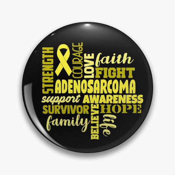 Item preview, Adenosarcoma Awareness - Strength Courage Faith Hope Love Fight Support Survivor Family Life Believe designed and sold by Hilten.