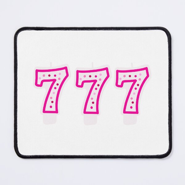Item preview, 777 angel number birthday candles (pink) designed and sold by HeyGal Shop.