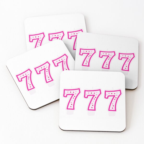 Item preview, 777 angel number birthday candles (pink) designed and sold by HeyGal  Shop.