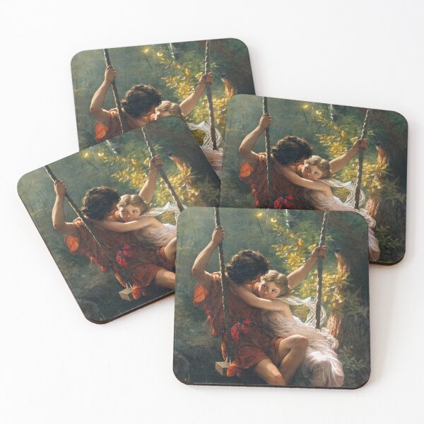 Item preview, Springtime: Pierre-Auguste Cot - Painting Artwork Enhanced For Brighter Colors designed and sold by MonochromaKey.