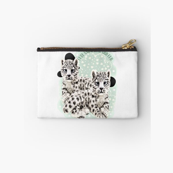 Item preview, snow leopard cub, cute snow leopard, funny black and white baby leopard, funny big cat lover, designed and sold by Nicedeco.