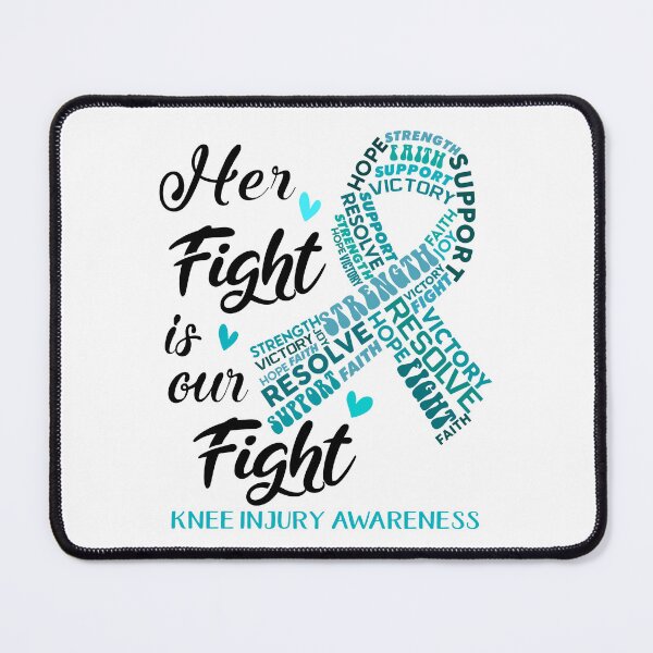 Item preview, Knee Injury Warrior, Her Fight is our Fight Knee Injury Awareness designed and sold by Greggwillard.