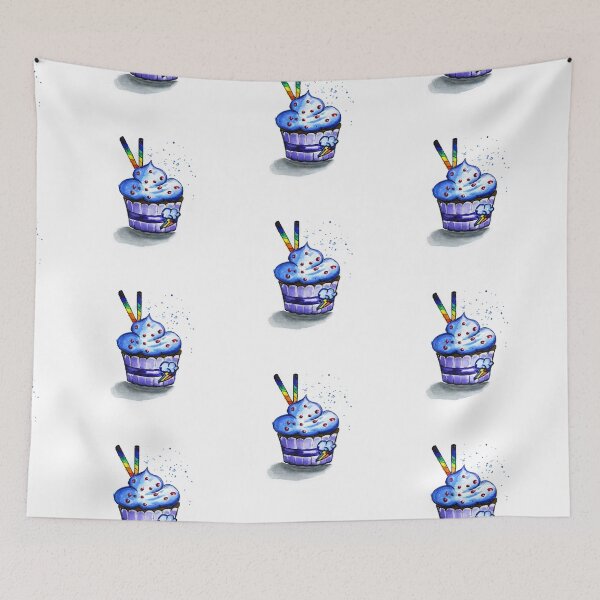 Item preview, Cake with waffles. Watercolor painting designed and sold by NaumStock.