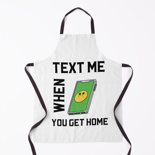 Item preview, Text Me When You Get Home Sad Face Logo Sticker designed and sold by bestfunonline.