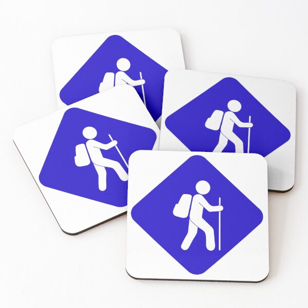 Artikelvorschau, Blaues Happy Hiker Schild entworfen und verkauft von jessicaleah15.