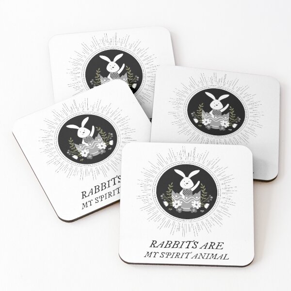 Item preview, Rabbits Are My Spirit Animal designed and sold by ThingsInMyHead2.