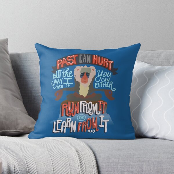 Run from it or Learn from it Throw Pillow