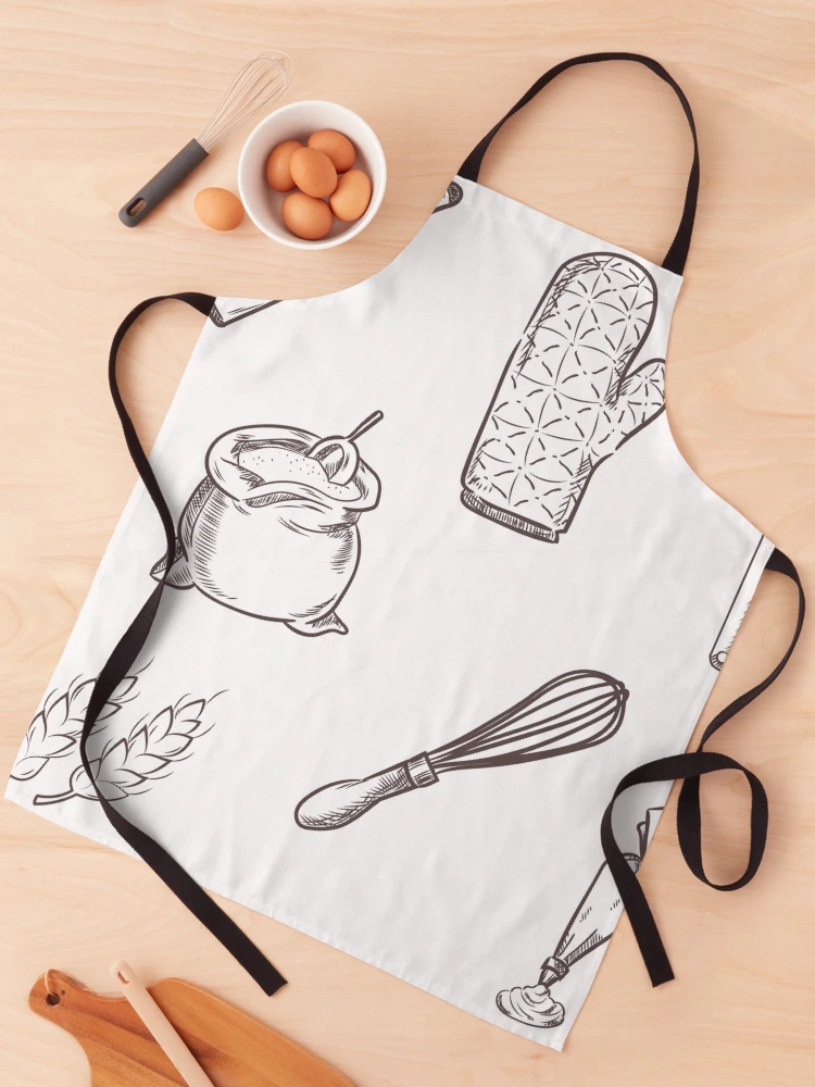Thumbnail 1 of 6, Apron, Kitchen Pattern designed and sold by alybugg.