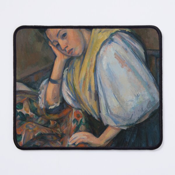 Item preview, Young Italian Woman at a Table Art designed and sold by oemeo.