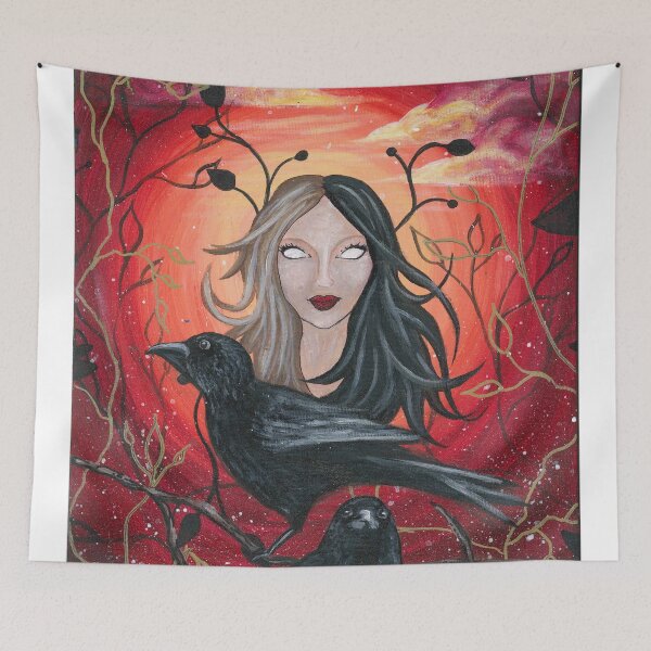 Item preview, Flaming Sky Crows designed and sold by emoline.