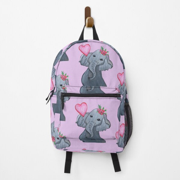 Item preview, Heart Elephant - Cute original artwork by Dody Denman designed and sold by MoxyMermaid.