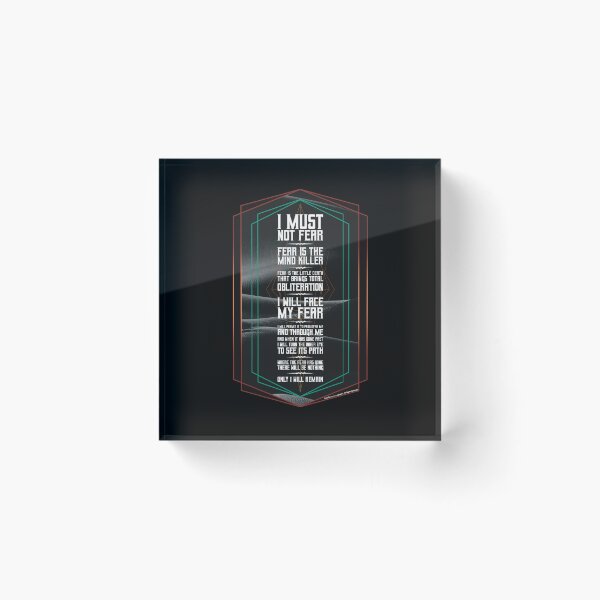 Item preview, Litany Against Fear (version 2)-Dune Movie-Atreides  designed and sold by YomeHayin.