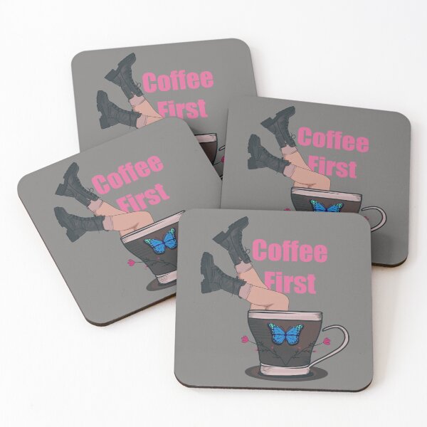 Item preview, Coffee first girl  designed and sold by Little Lantern Studio .