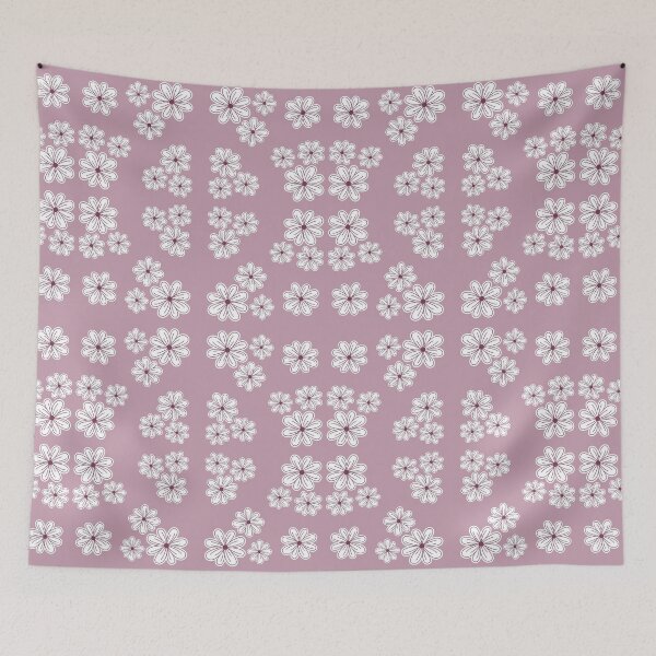 Aperçu de l'œuvre Motif de fleurs violettes nacrées créée et vendue par GoldenPine.