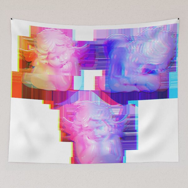 Item preview, Glitch Angelcore Cherubs Vaporwave designed and sold by BioDigital-Jazz.