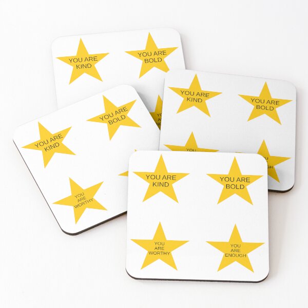 Item preview, Positive Affirmations Stars Sticker Pack  designed and sold by Inspirationmotivation.
