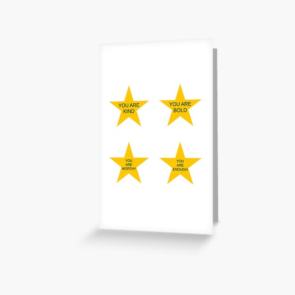 Artikel-Vorschau von Stickerpaket „Positive Affirmationen“ mit Sternen, designt und verkauft von Inspirationmotivation.