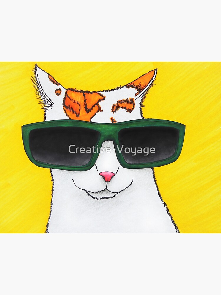 Thumbnail 3 of 3, Poster, Kitty in Shades designed and sold by Creative-Voyage.