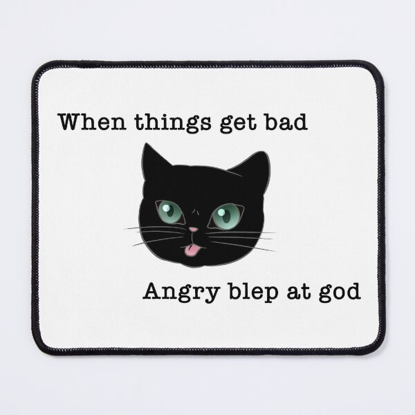 Item preview, Angry blep (black) designed and sold by devilg04.