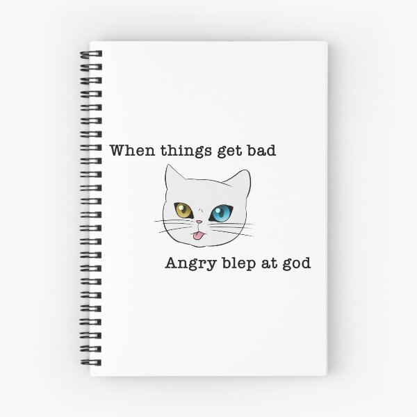 Item preview, Angry blep (white) designed and sold by devilg04.