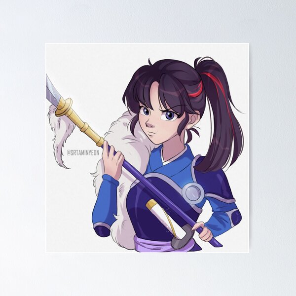 Anime Yashahime: Princess Half-Demon Hanyou no Yashahime Setsuna Moroha  Wall Scroll Mural Poster Otaku Home Decor Collection