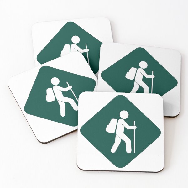 Artikelvorschau, Dunkelgrünes Happy Hiker Schild entworfen und verkauft von jessicaleah15.