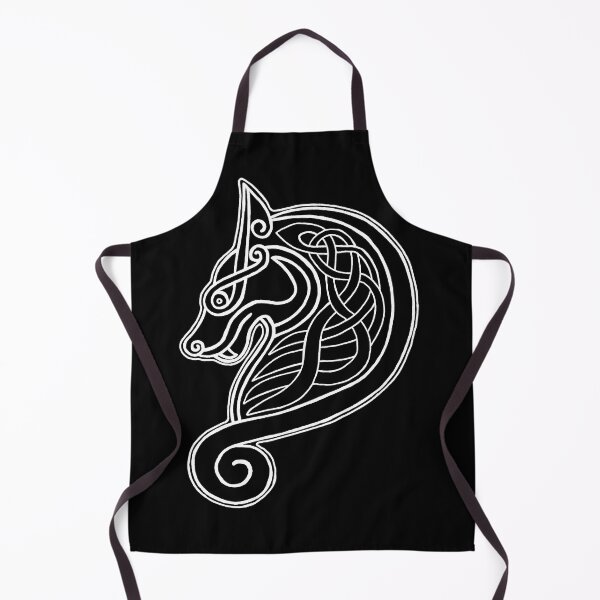 Item preview, Norse Wolf in White Lines designed and sold by geekymindus.