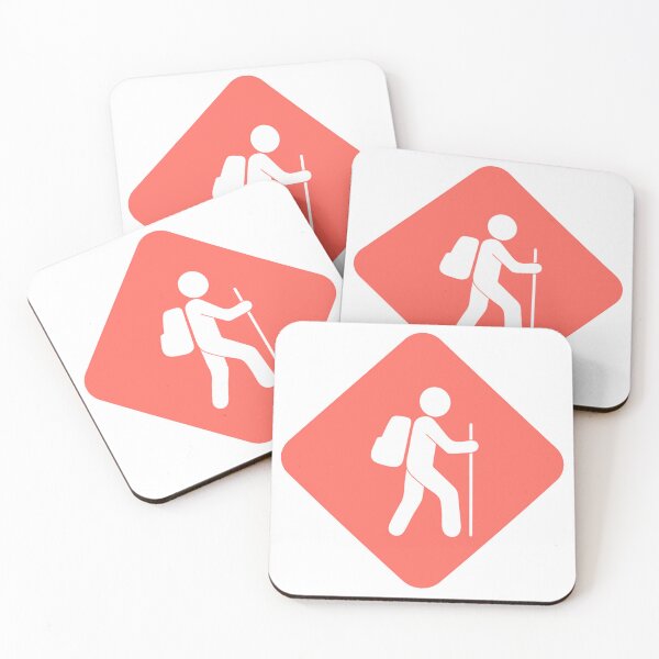 Artikelvorschau, Orangefarbenes Schild „Happy Hiker“ entworfen und verkauft von jessicaleah15.
